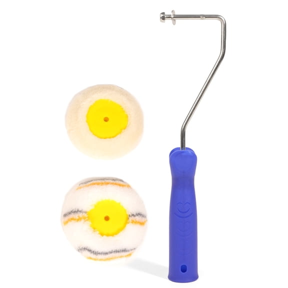 Lynono Corner Paint Roller Wall Corner Edged Painting Rollers Kit Paints Edged Paint Roller Tool for Home Wall Painting