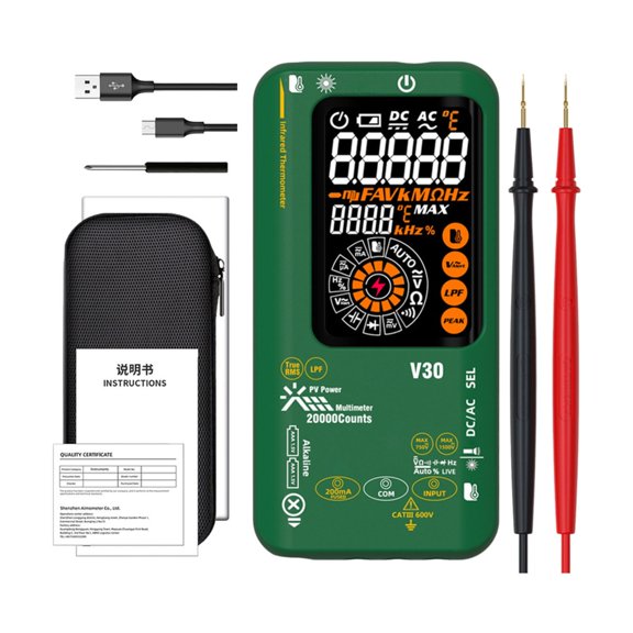 Lynono Digital Multimeter With Auto Ranging And NCV Detection For Industrial And Home Use