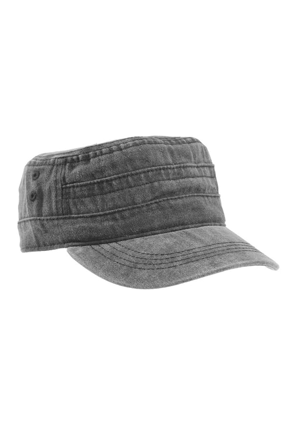 Distressed Baseball Cap Wash Cotton Adjustable Strap Comfortable Flat CricketHat