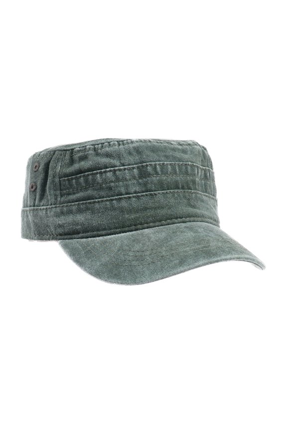 Distressed Baseball Cap Wash Cotton Adjustable Strap Comfortable Flat CricketHat