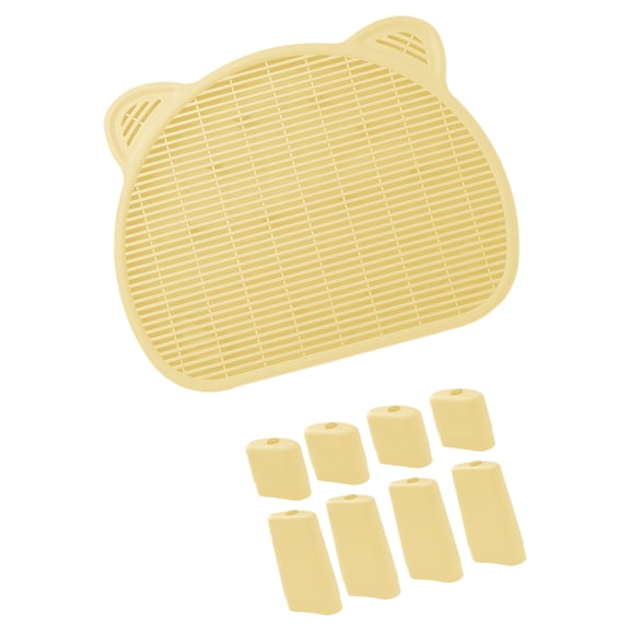Lynono Double Layer Cats Litter Trapping Mat For Preventing Spill And Litter Trapping Step for Pet Cats Littery Tray
