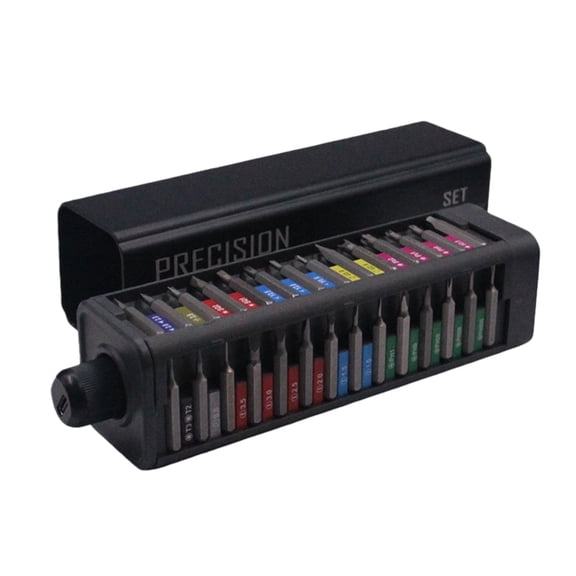 Lynono Double Mode Electric Screwdriver 46 Magnetic Bits Rechargeable Compact Household Tool