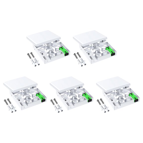 Lynono Double Port Fiber Opticals Junction Box 86 Type for SCs Connectors for Home Networking