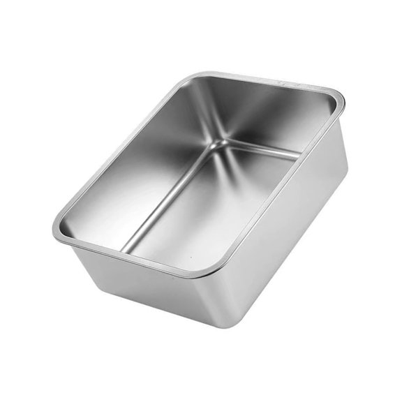 Lynono Easy to Clean Stainless Steel Litter Box Cats Smooth Surfaces Rust Proof