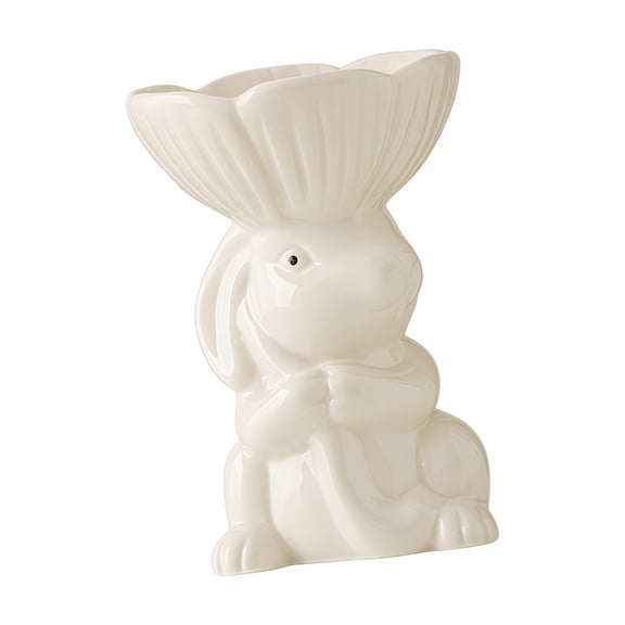 Lynono Elegant Ceramic Rabbit Jewelry Dish For Home Decors And Small Item Storage
