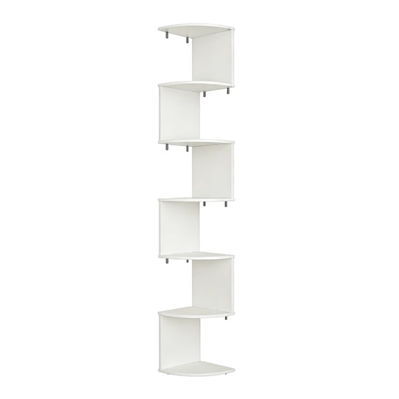 Lynono Elegant Floating Corner Shelf Set 5 Levels For Exhibiting Photos And Memorabilia