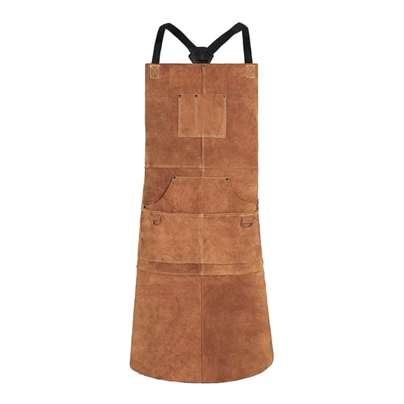 Lynono Ergonomic Welding Apron with 6 Pockets Suitable for Easy Access to Tool Equipment Heat and FlameRes1stancein Workshops