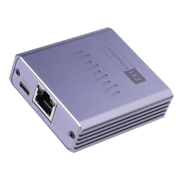 Lynono Fast Speed 1000Mbps RJ45 Gigabit Ethernet Splitter Supports 2 Devices for Gaming and Streaming