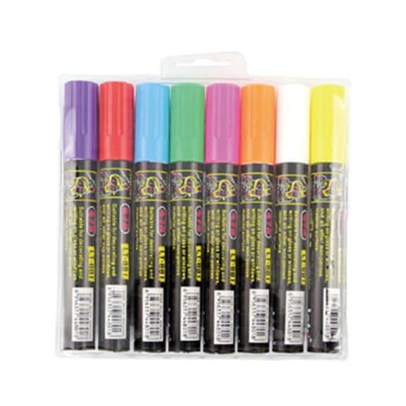 Lynono Fluorescent Liquid Chalk Marker for Writing On Glass Electric Acrylic LED Board