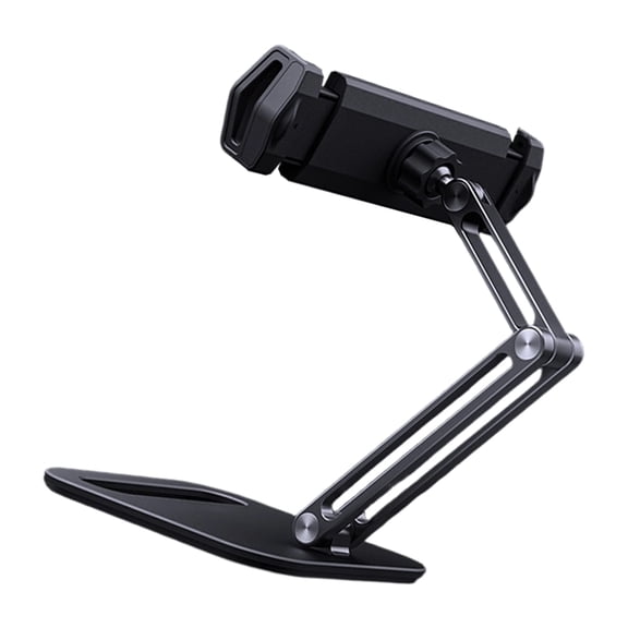 Lynono Foldable Desktop Tablets Holder With UniversalBa11Head And Height Adjustment