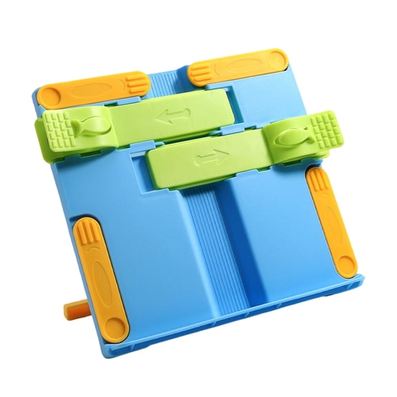 Lynono FoldingP1ast1cTextbook Stand Reading Stand with Paper Clip and Extendable Arm