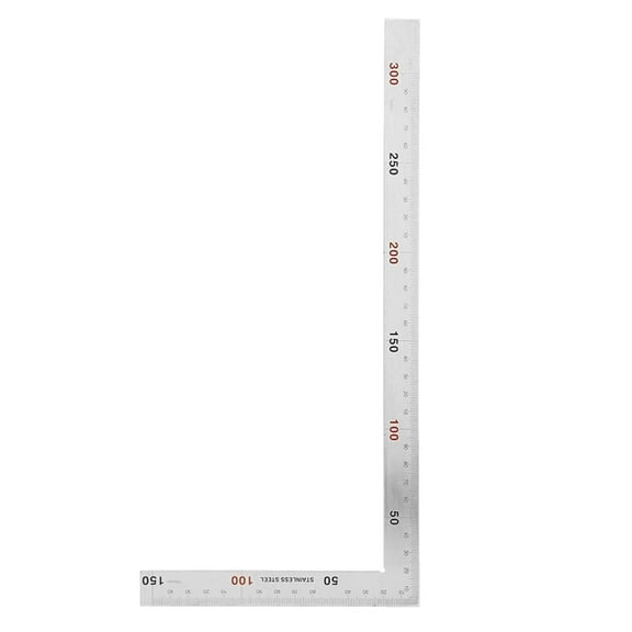 Lynono Framing Square Ruler Stainless Measure Ruler 1.2 mm Thickness Layout Tool