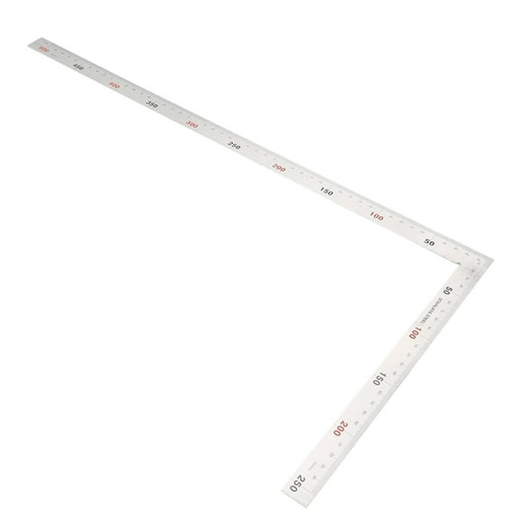 Lynono Framing Square Ruler Stainless Measure Ruler 1.2 mm Thickness Layout Tool