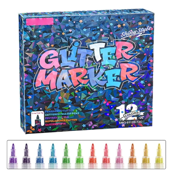 Lynono Glittering Marker 0.7mm Fine Point For Scrapbooking Card Making Journal Planner