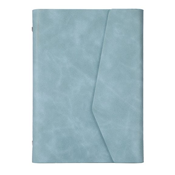 Lynono Hardcover PU Notebook With Magnetic Closure and Card Pocket 6 Rings Binder Journal 80 Sheets For Scheduling Journaling