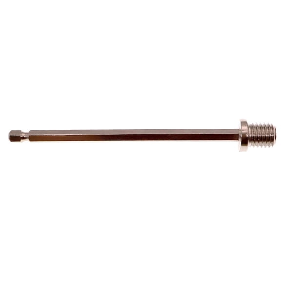 Lynono Hexagonal Drill Adapter Carbon Steel Extension Rod 140mm M14 Threaded Connection