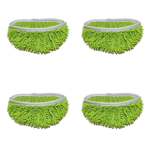 Lynono High Absorbent Plush Mop Replacement Pads 4Pieces Mop Reflll Pad Accessories