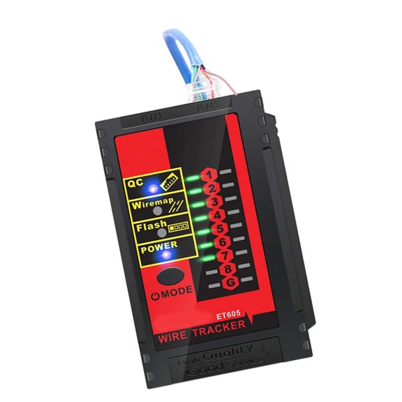 Lynono High Precise RJ45 RJ11 Cable Continuity Tester Suitable For Engineers And Technicians Identifying Wiring Issue In Second