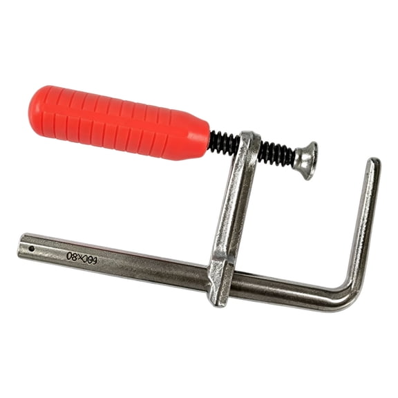 Lynono High Strength F Clamp For Woodworking With 160mm Jaw Opening And 80mm Throat Depth High Carbon Steel For Safe Holding