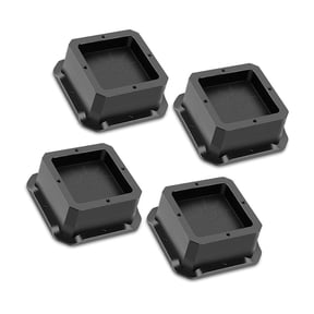 Lynono Interlocking Furniture Risers 1 Inch Height Tool Easy Setups Rubber Leg Pads