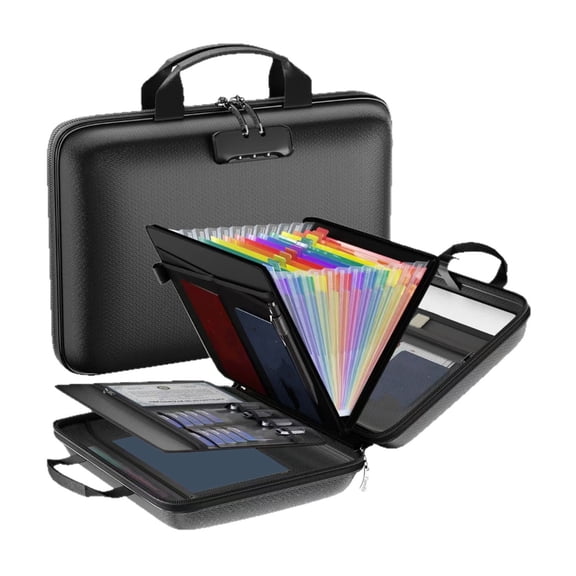 Lynono Large Protective enlarging Folder HardShe11For Documents And Valuables