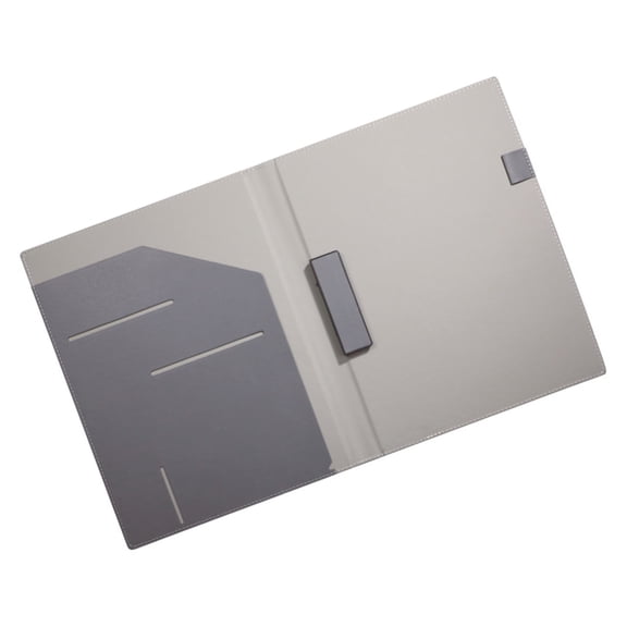 Lynono Light Weight PU Conference Folder With Pen Slots And Name Card Pockets For Home