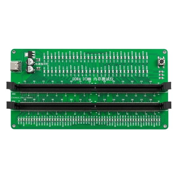Lynono Memory Tester DDR4 Memory Tester Desktop Computer DDR4 Test Card Slot Diagnostic Test Card for Desktop Computer