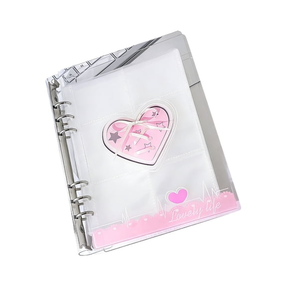 Lynono Modern Bowknot Design Picture Album 6Rings Acrylic Binder Cover with 20 Page