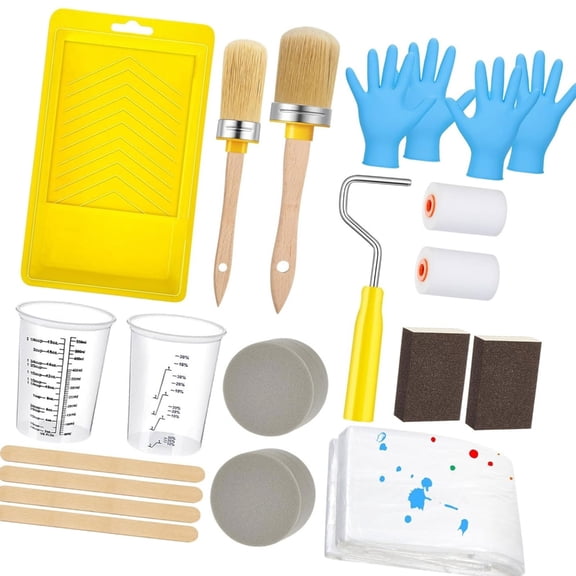 Lynono Multipurpose 21 Piece Paint Brush Roller Accessories Kit For Home Improvement
