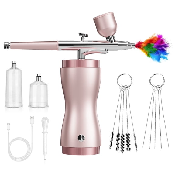 Lynono Multipurpose Electric Sprayer Airbrushing Guns With Adjustable Pressure Ideal For Model Painting Crafts Wall Decoration