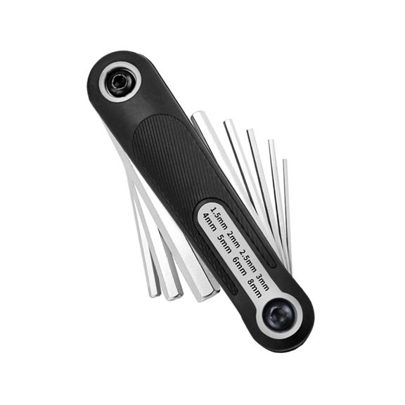 Lynono Multisize 8Pieces Folding Star Key Set Hexagon Wrench For Everyday Repairs Work