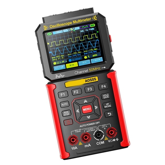 Lynono Oscilloscope 50MHz Bandwidth Low Distortions 2 Channels 200Msps Sampling