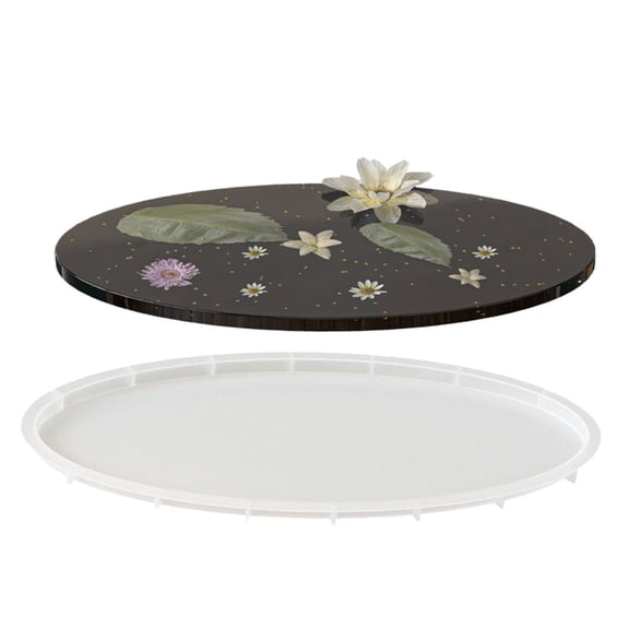 Lynono Oval Silicone Coaster Mould For Craft Projects With Food Grade Materials And Modern Designs