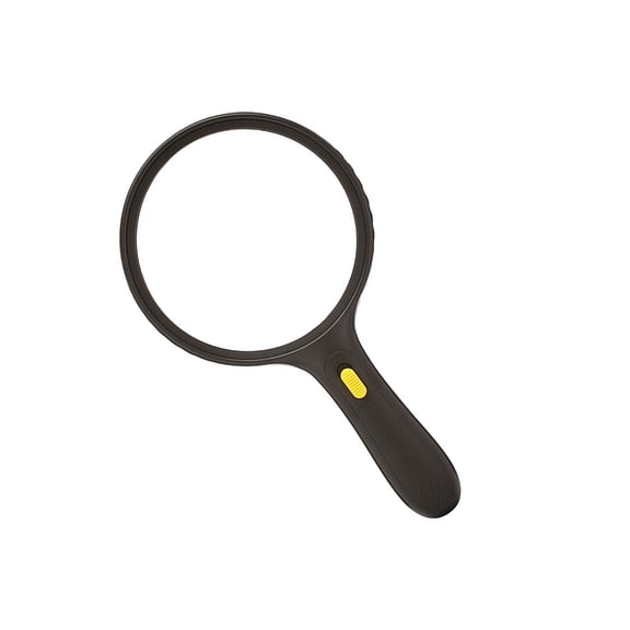Lynono Oversized 138Mm Magnifying Glass with 3 LED Light And ABS Frame Handheld Lighted Magnifier For Daily Use