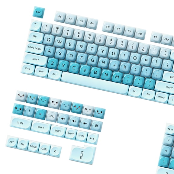 Lynono PBT+PC Double Shot1nject10nMolded Lipstick Keycaps HOA Profile For 61 To 108Keys Mechanical Keyboards