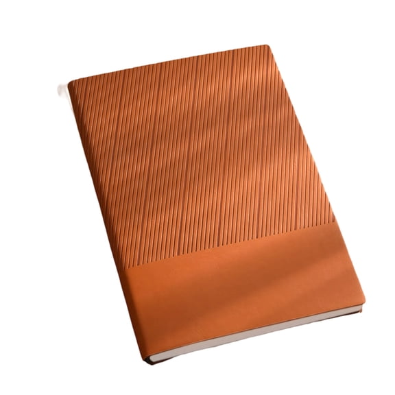 Lynono PU1eatherNotebook Business Notepads with Side Pen Slots 200 Sheets Wide Lined