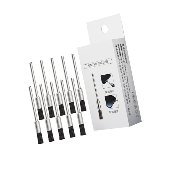 Lynono Pack Of 10 Professional Cleaning Brushes 3Mm/2.35Mm Electric Grinding Tool for Soldering Residues And Dust Removal