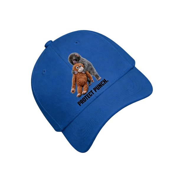 Lynono Punch Monkey Print Baseball Cap For Men Women Soft Cotton AdjustableDa-Hat With Fun Cartoon Design for Daily Wear