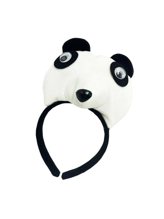 Realistic Brown Black White Bear Ears Hair Hoop Headdress For Cosplayers