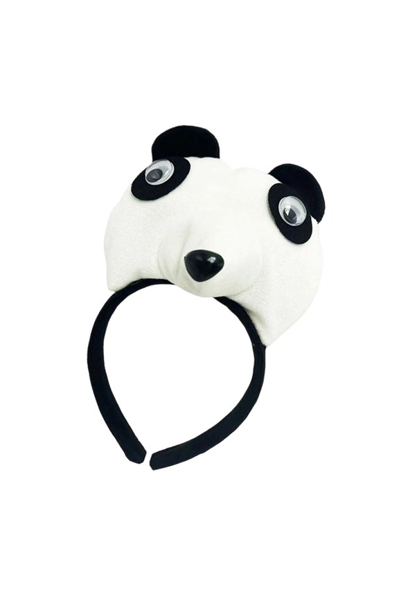 Realistic Brown Black White Bear Ears Hair Hoop Headdress For Cosplayers