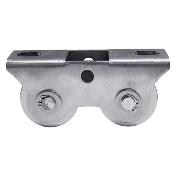 Lynono Rust Proof Stainless Steel Heavy Duty Double Wheel Mounting Pulley Block Ideal For Factories And Docks Smooth Movement