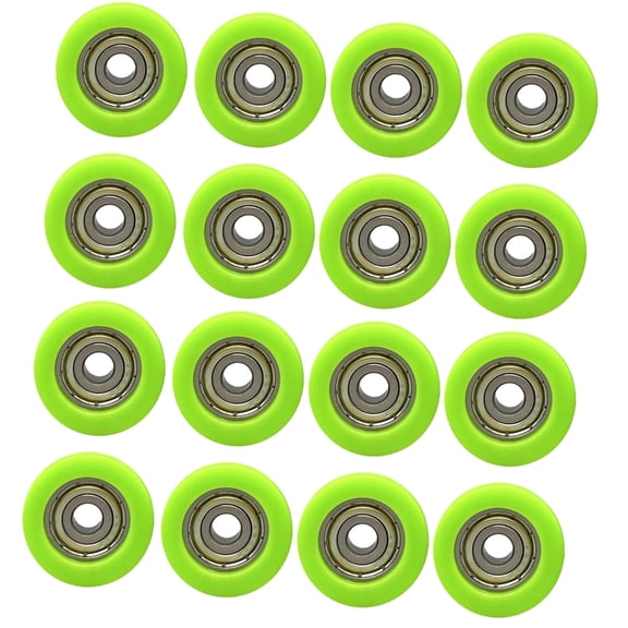 Lynono Set Of 16 Easy InstallationP1ast1cAlloy Sliding Track Rollers For Quiet Effortlessly Movement On Door And Cabinets