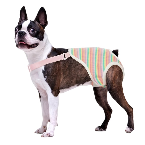 Lynono Soft Fabric Dog Suspender Underpants Sanitary Panties For Walk And Vet Visits