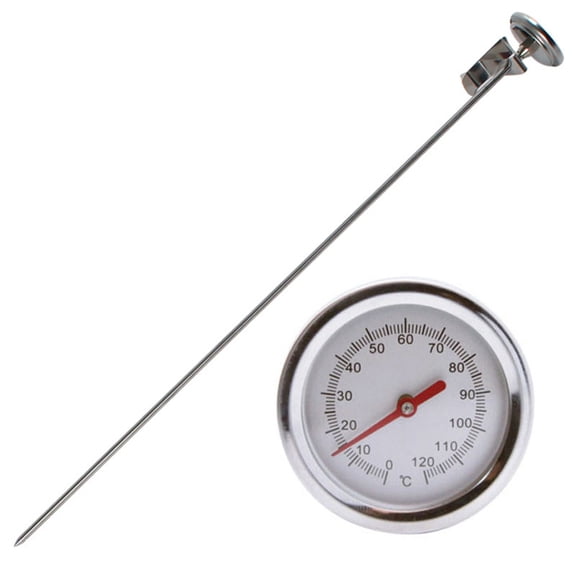 Lynono Stainless Measuring Probe Temperature Monitors Soil Thermometers Plant Tool Compost Soil Tester Meter for Garden