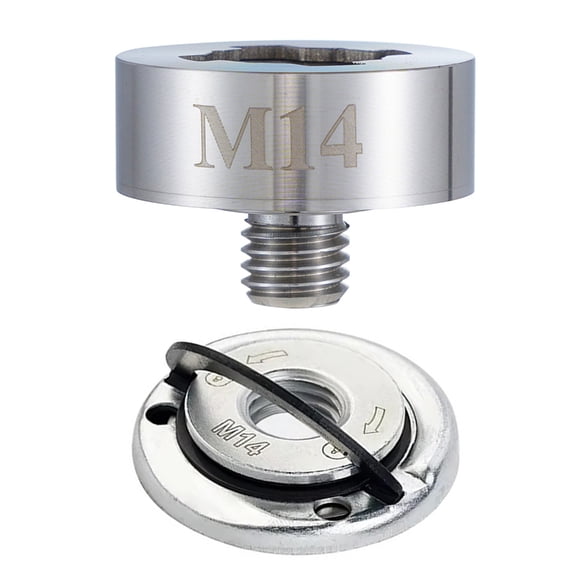 Lynono Steel Angles Grinder Adapter M14 with Flange Nut Mount System for X Lock