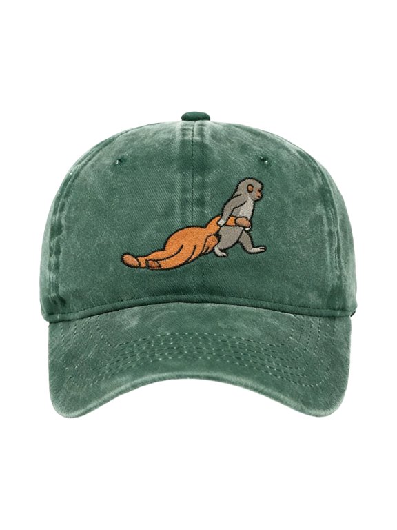 Stylish Punch the Monkey Design Baseball Hat Soft Fabric Cap For Summer Use