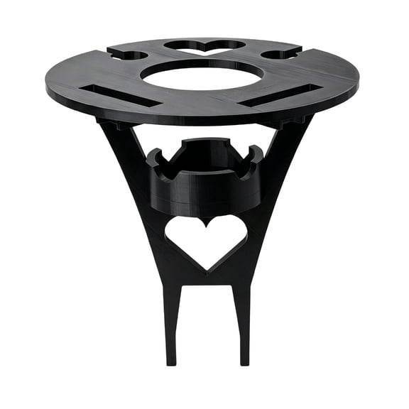 Lynono Tiny Convertible Beach Table And Drink Holder For Outside Gatherings