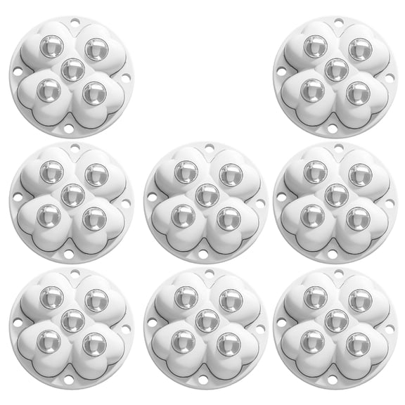 Lynono Tool Less Installation Casters 360 Rotation Heavy Duty Metal For Various Floors