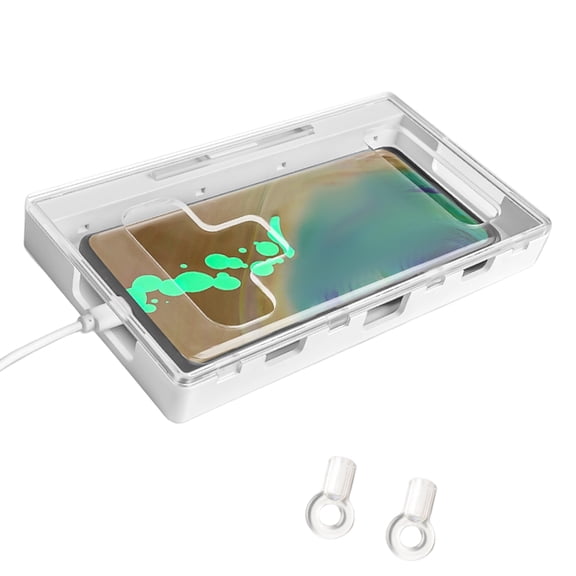 Lynono Transparent ABSP1ast1cPhone Lock Case With Key Lock Visible Design And Lockable Key Holder To Reduce Screen Time