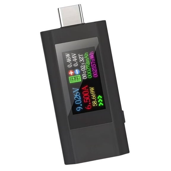 Lynono USB C Tester Power Meter 4-30V 0-5.1A Voltmeter Ammeter Voltage and Current Tester